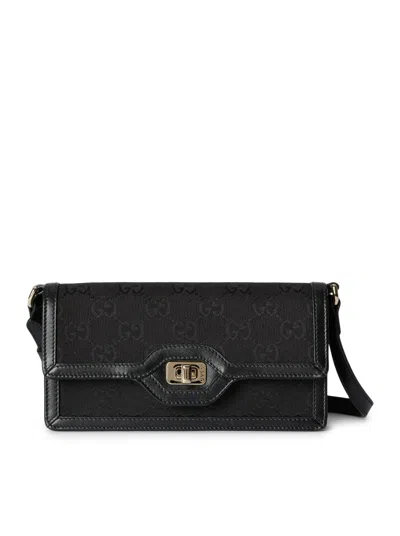 Shop Gucci Light Mini Shoulder Bag In Black