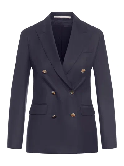 Shop Tagliatore Parigi Jacket In Blue