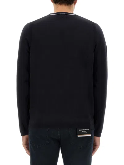 Shop Hugo Boss Boss Sweatshirt With Logo In Blue