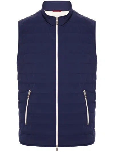 Brunello Cucinelli Padded Gilet In Blue