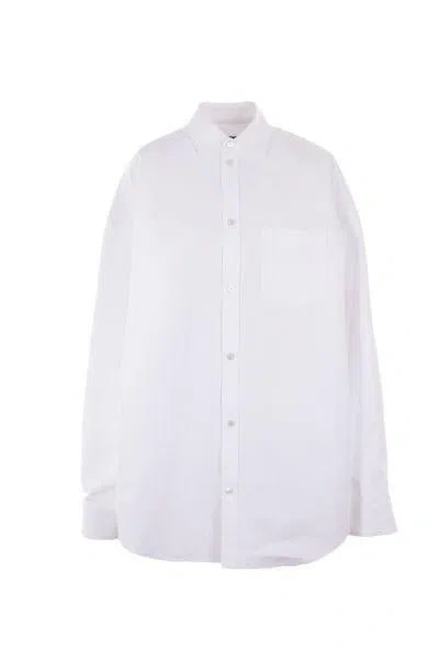 Balenciaga Cotton Shirt In White
