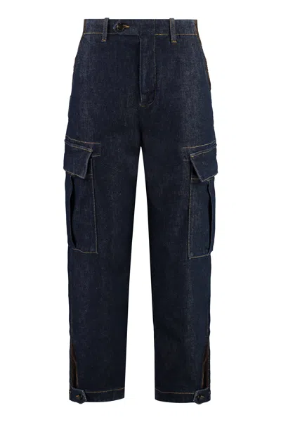 Pinko Sonata Wide-leg Jeans In Denim