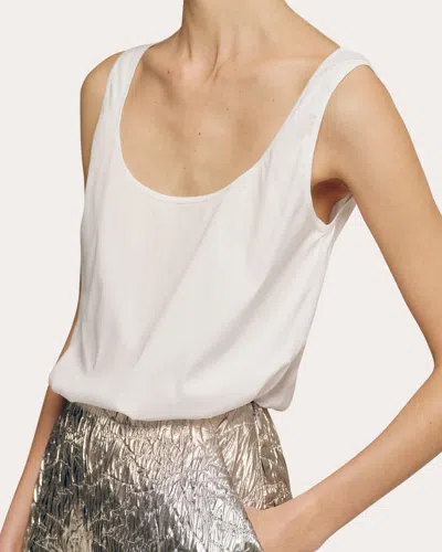 Sophie Et Voila Women's Stretch Cotton-poplin Tank Top In White