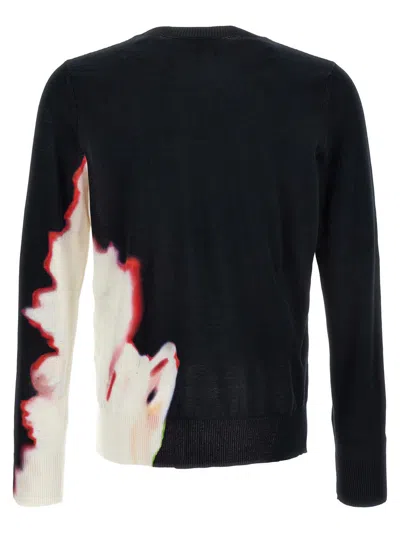 Alexander Mcqueen Solarised Flower Jumper In Multicolor