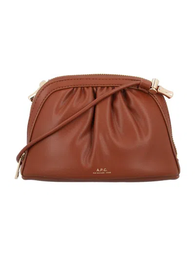 Shop Apc A.p.c. Small Ninon Bag In Brown