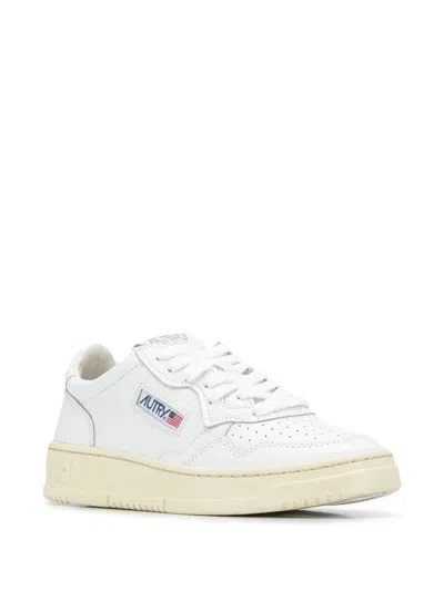 Shop Autry Sneakers With Print In White