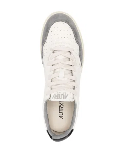 Shop Autry Sneakers Medalist Low Man In Grey