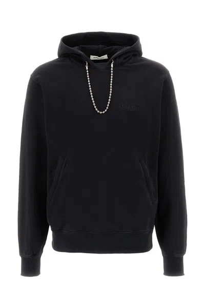 Shop Ambush Chain Cotton Hoodie In Black