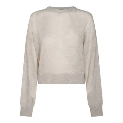 Shop Brunello Cucinelli Sweaters In Ghiaia