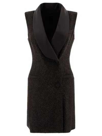 Shop Max Mara "eiffel" Sleeveless Dress In Black