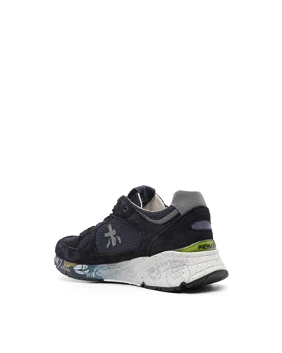 Premiata Mase Blue Sneakers In Black