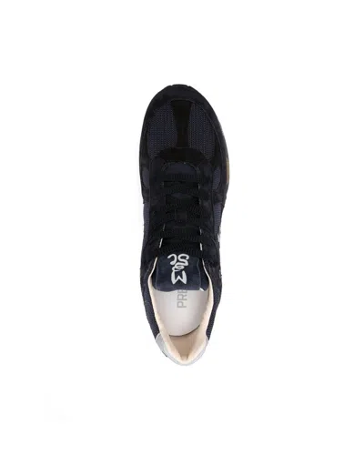 Premiata Mase Blue Sneakers In Black