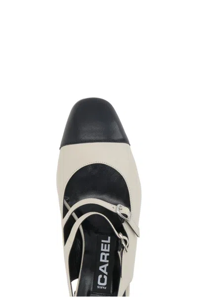 Carel Paris T-strap Mary Jane Square Heel Pumps In Multi