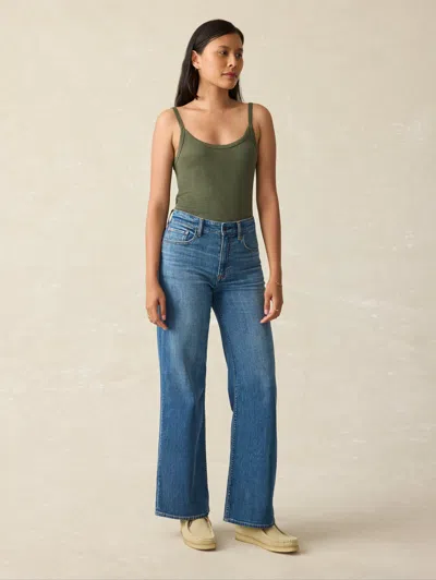 Faherty Pacific Pointelle Tank In Beetle