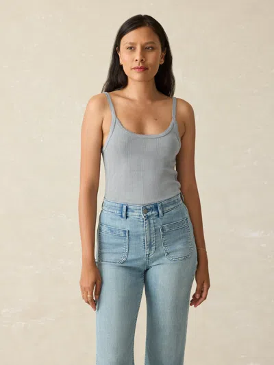 Faherty Pacific Pointelle Tank In Tradewinds