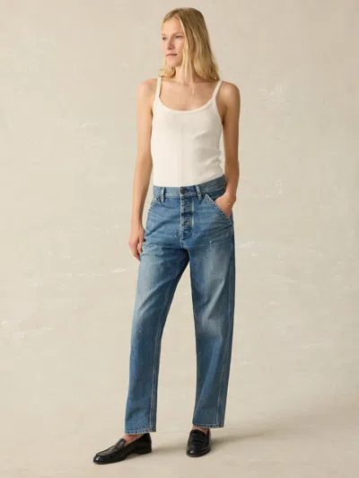 Faherty Pacific Pointelle Tank In Egret