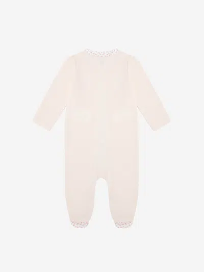 Polo Ralph Lauren Floral-trim Cotton Coverall In Pink