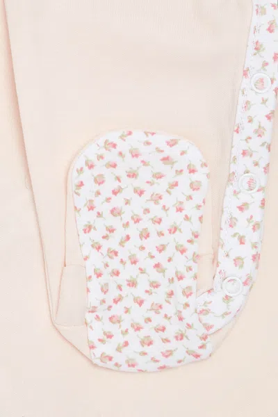 Polo Ralph Lauren Floral-trim Cotton Coverall In Pink