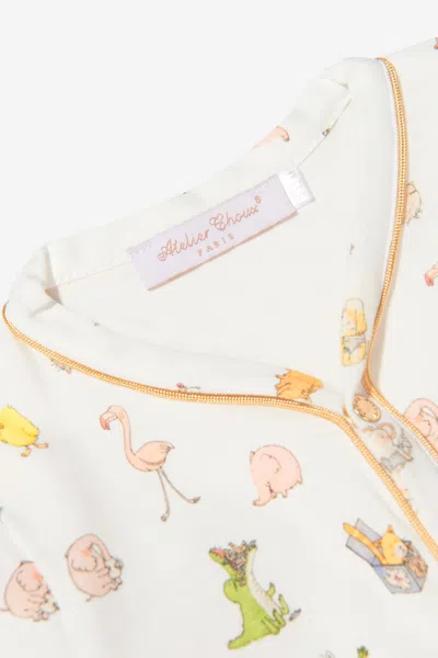 Atelier Choux Baby Classic Choux Playsuit 3 - 6 Years White By Childsplay Clothing In White