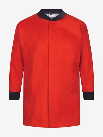 Zeco Schoolwear Kids School Painting Smock In Red