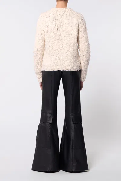 Gabriela Hearst Dalton Knit Sweater In Ivory Welflame Cashmere In Ivory