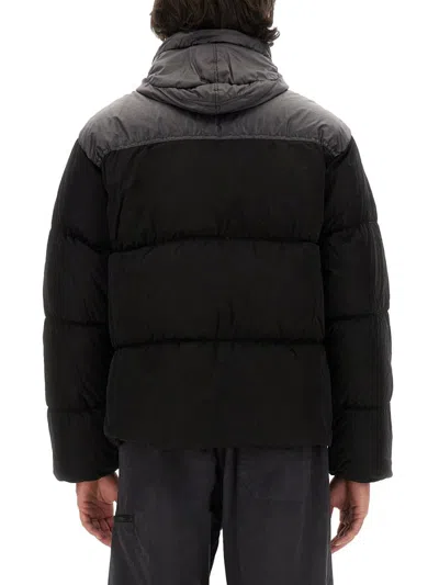 C.p. Company C. P. Company Eco Chrome-r Goggle Down Jacket In Black