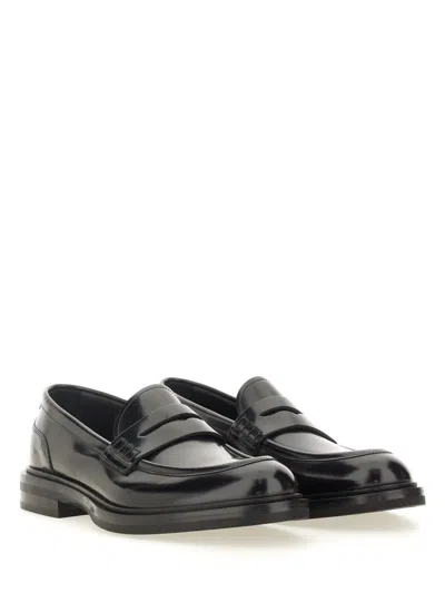 Shop Dolce & Gabbana Loafer With Logo In Black