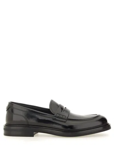 Shop Dolce & Gabbana Loafer With Logo In Black