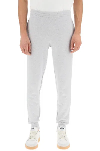 Shop Lacoste Jogger Pant With Logo In Grey