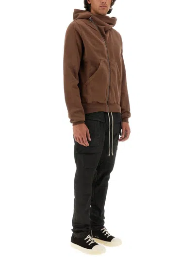 Shop Rick Owens Drkshdw Mountain Sweatshirt In Brown