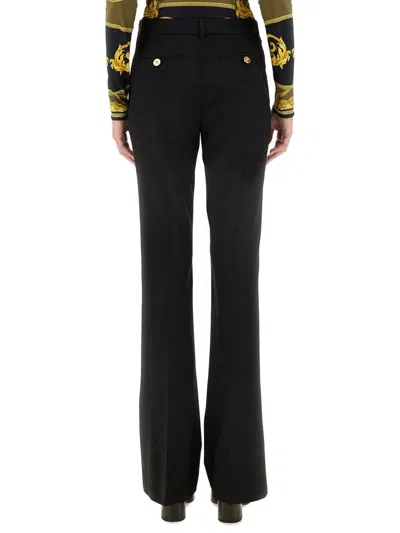 Versace Slim Fit Pants In Black