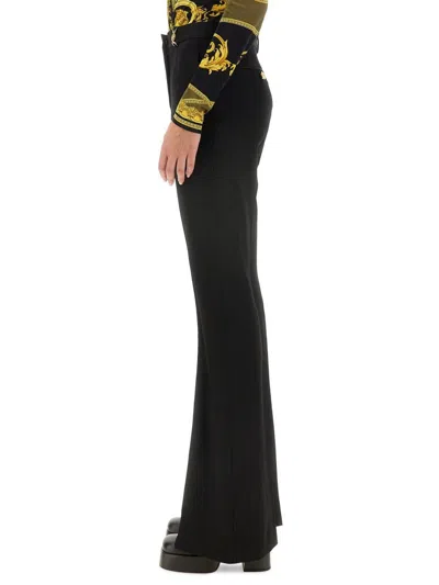 Versace Slim Fit Pants In Black