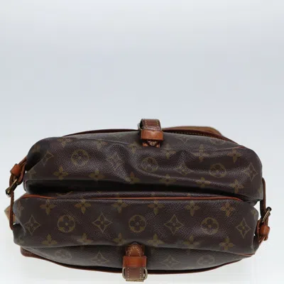 Pre-owned Louis Vuitton Saumur Brown Canvas Shoulder Bag ()