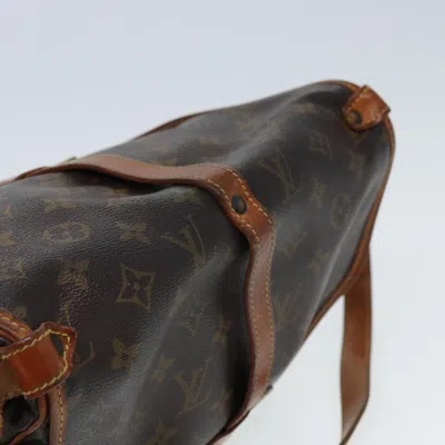 Pre-owned Louis Vuitton Saumur Brown Canvas Shoulder Bag ()