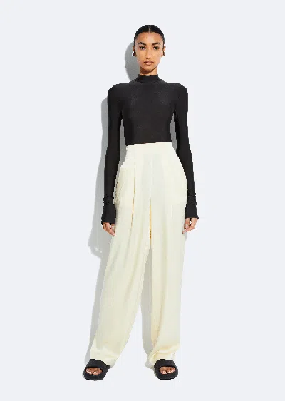 Lapointe Satin Relaxed Pant In Butter