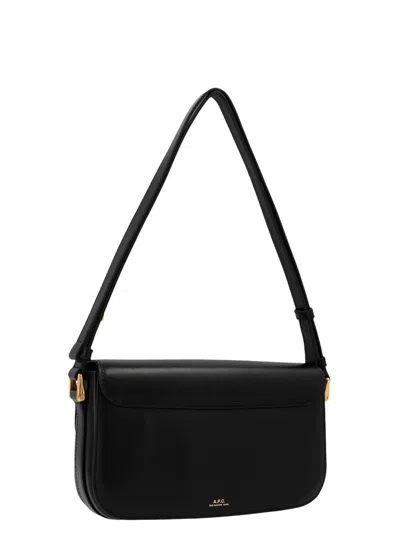 Apc A.p.c. Grace Leather Crossbody Bag In Black
