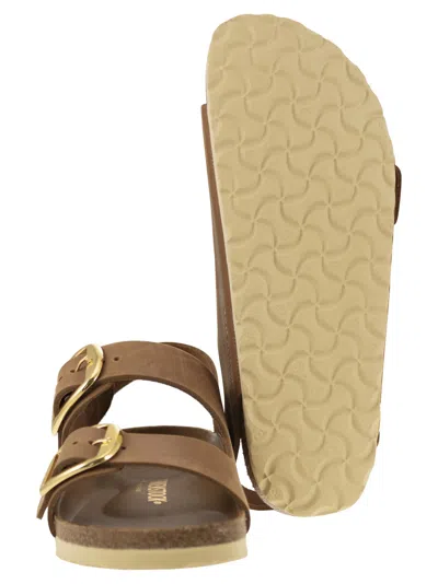 Birkenstock Milano Big Buckle Sandals In Gold