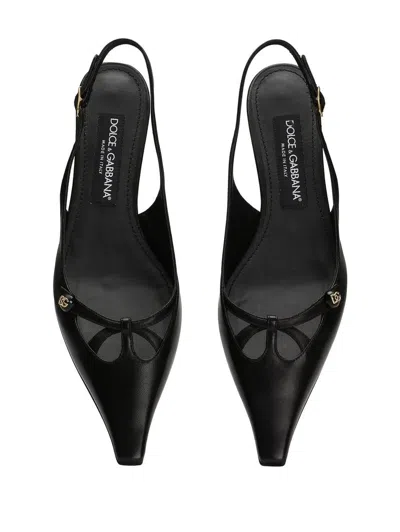 Shop Dolce & Gabbana Slingback Shoes In Black