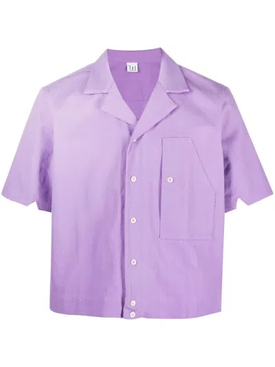 Winnie New York Cotton And Linen Bowling Shirt In Multicolor