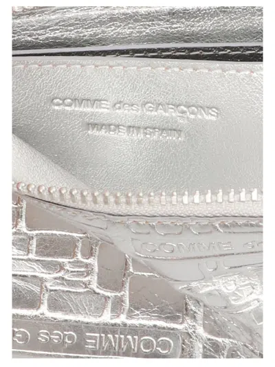 Comme Des Garçons Raised Logo Textured Finish Wallet