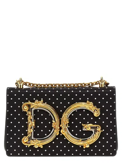Dolce & Gabbana Small Dg Baroque Satin Crossbody Bag