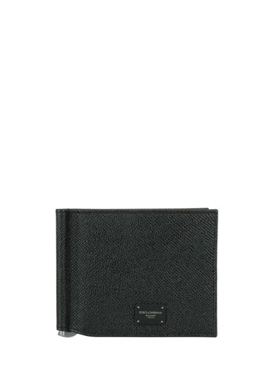 Dolce & Gabbana Small Zip-around Wallet In Calfskin With Raised Logo