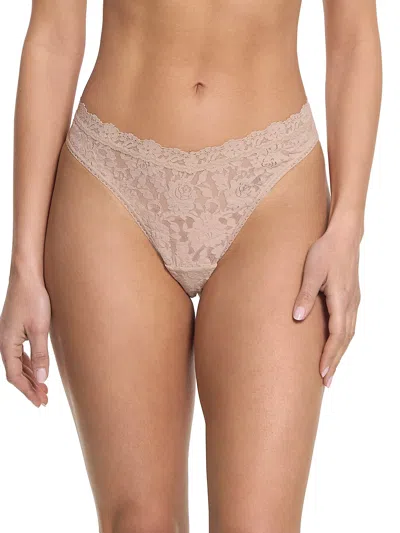 Hanky Panky V-front High Cut Thong In Brown