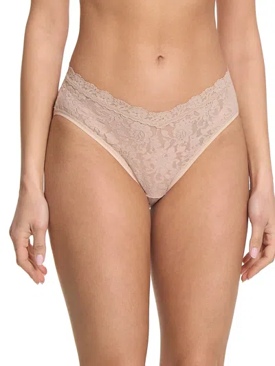 Hanky Panky V-front High Cut Thong In Brown