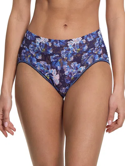 Hanky Panky Printed Signature Lace French Brief In Purple