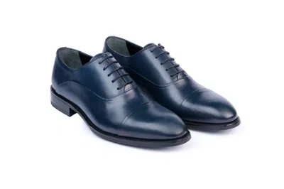 Vellapais Gambo Cap Toe Oxford Shoes In Blue