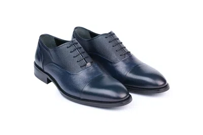Vellapais Neda Oxford Cap Toe Dress Shoes In Blue