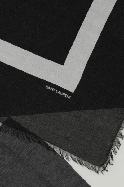 Saint Laurent Women Printed Modal Blend Scarf In Multicolor