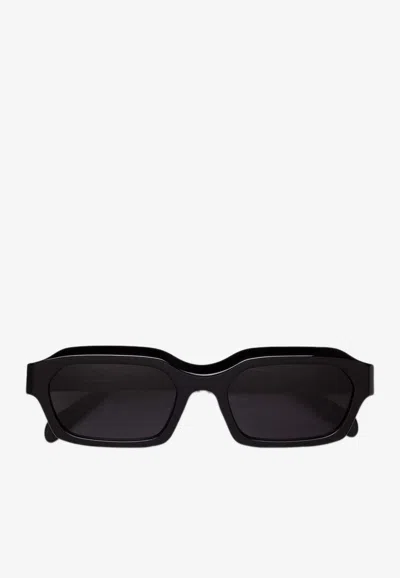 Shop Retrosuperfuture Boletus Rectangular Sunglasses In Gray