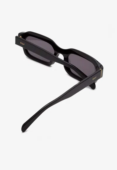 Shop Retrosuperfuture Boletus Rectangular Sunglasses In Gray